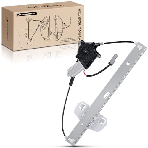 A-Premium Power Window Regulator with 2-Pin Motor Replacement for Jeep Wrangler 2007-2017, Wrangler JK 2018, Front Right Passenger Side, Replace# 68014948AA