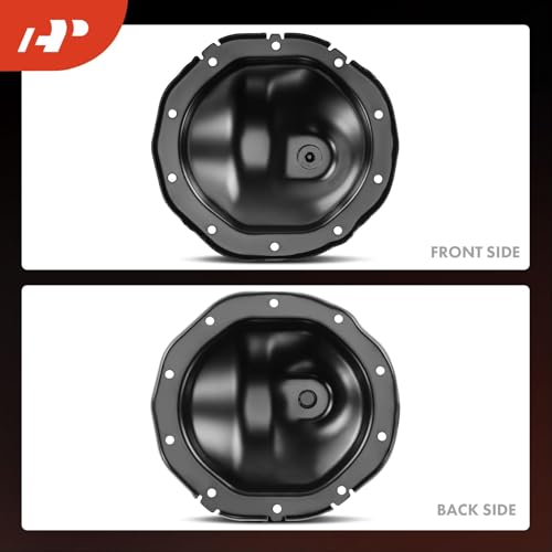 A-Premium Rear Differential Cover W/Drain Plug Fit for Chevy, GMC & Cadillac - Silverado Sierra 1500 2009-2021, Tahoe Express Suburban 1500 Yukon Savana Escalade 2009-2014, 8.50 or 8.60 or 8.625 Inch