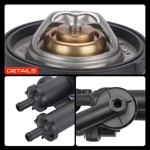 A-Premium - Thermostat Housing Assembly W/Sensor 68003582AB - Compatible with Dodge, Chrysler & Jeep - Journey 09-20, Avenger 09-14, Compass Patriot 07-17, Caliber, Sebring, 200 - DOHC 4Cyl 2.4L 2.0L