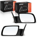 A-Premium Pair (2) Driver & Passenger Side Manual Door Mirror - Compatible with Chevy & GMC Model - Blazer, C/K 1500 2500 3500, Tahoe, Yukon - Non-Heated Manual Folding
