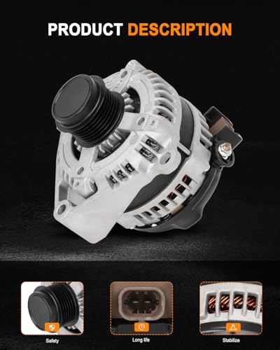 ASAPE 14007 New Alternator Fit for 2014-2019 for GMC Sierra 1500