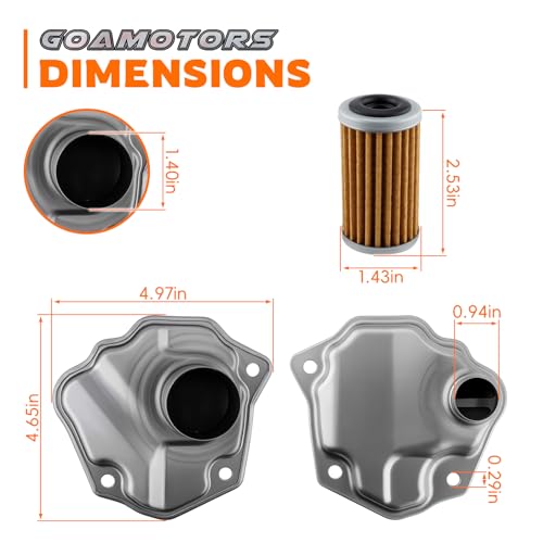 GoaMotors 3PCS 31728-29X0A Transmission Filter Oil Cooler Filter Oil Pan Gasket Kit for Nissan for Infiniti QX60 Maxima Murano Pathfinder Quest 31726-3JX0A