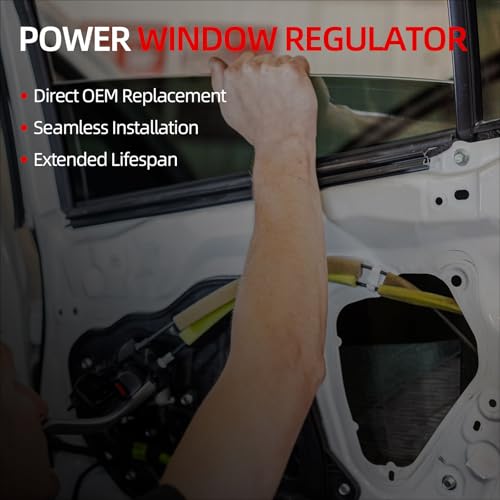 OVANOH Front Left Driver Side Power Window Regulator with Motor Assembly Compatible For Dodge Durango 1998-2003 Dakota 2000-2004 741-649 5066431AC
