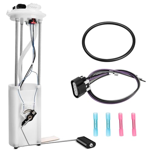 Fuel Pump, Fit for 1997 1998 1999 2000 Chevy/GMC C1500 C2500 C3500 K1500 K2500 K3500 Pickup 4.3L 5L 5.7L 7.4L, Electric Fuel Pump with 2 Connectors & Level Sensor & Sending Unit, Replace E3947M