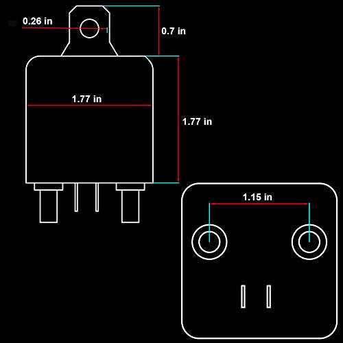 irhapsody Relay 200A, 12V Continuous Duty SPST 4-pin High Power Relay