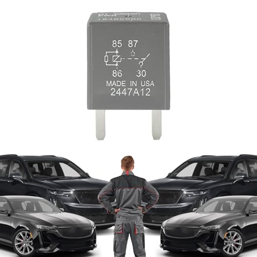 QKYS 2PCS 12088567 8567 Automotive Relay, High-Performance 12VDC 30A 4Pin Fuse Box Relays, 12088567 8567 GM Ecm Flashers Relay Fit for Buick, Cadillac, Chevrolet, Ignition, Horn & More