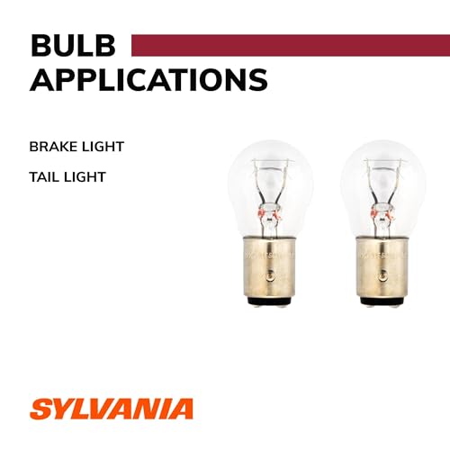SYLVANIA - 2357 Long Life Miniature - Bulb, Ideal for Daytime Running Lights (DRL) and Back-Up/Reverse Lights (Contains 2 Bulbs)