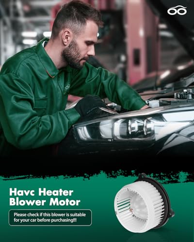 SCITOO HVAC Heater Blower Motor with Fan Cage Front 700247 for Honda for Fit 2013 2014,for Honda for Fit l4 1.5L 2009 2010 2011 2012 2013 2014