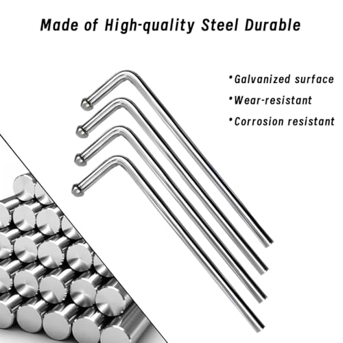 HiBuyer 4 pcs Universal Swinging 10" Stainless Steel Exhaust Hanger 0.47" Rod Weld On