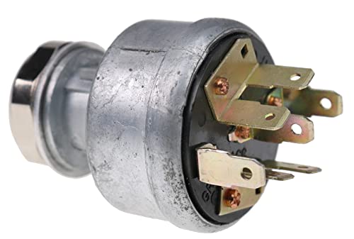 Solarhome AT195301 Ignition Switch with 2 keys Compatible with John Deere 250 2350 2355 2440 2520 2550 2555 210C 210K 210LE 210LJ 300D 310C 310D 540E 544E 544G 550B 608 610C