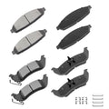 cciyu D931 D1040 Front Rear Ceramic Brake Pads Kits 8set fit For 2003-2011 For Ford Crown Victoria 2003-2011 For Lincoln Town Car 2003-2011 For Mercury Grand Marquis 2003-2004 For Mercury Marauder