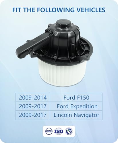 GVPART4U Front Blower Motor 700237 for Ford 2009 2010 2011 2012 2013 2014 F150, 2009-2014 2015 2016 2017 Ford Expedition Lincoln Navigator, AC Heater Blower Motor