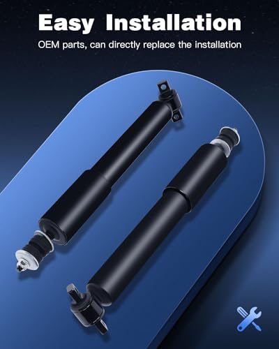 Front Shocks Absorbers,ECCPP 2pcs Gas Auto Shocks for Chevy Fits 1999-2007 for Chevy Silverado 1500,1999-2007 for GMC Sierra 1500 Pair Shocks Gas Struts with 344380 37149 RWD
