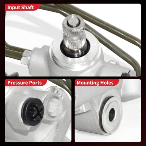 PHOBOOS Hydraulic Power Steering Rack and Pinion Assembly Compatible with Nissan Altima 2002-2006 L4 2.5L. New Unit, Leak Resistance, Direct Fit, Ref. 26-3013