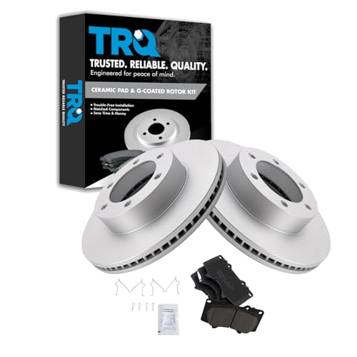 TRQ Brake Pad and Rotor Kit for 2001-2007 Toyota Sequoia