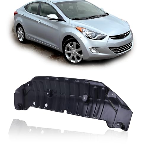 CarPartsDepot Front Engine Splash Shield Compatible with Hyundai 2011-2013 Elantra Engine Under Cover