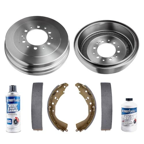 Detroit Axle - Rear Brake Kit for Toyota 2003-2006 Tundra 2003-2004 Tacoma 2002 4Runner Brake Drums Brakes Shoes Kit Replacement
