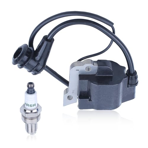 Ignition Coil for Honda GX35 UMK435 HHT35S and Series, ADEFOL Ignition Coil Module with Spark Plug Brushcutter Accessory 4-Stroke Engine Parts Replace 30500-Z0Z-013, 30500-Z3F-003
