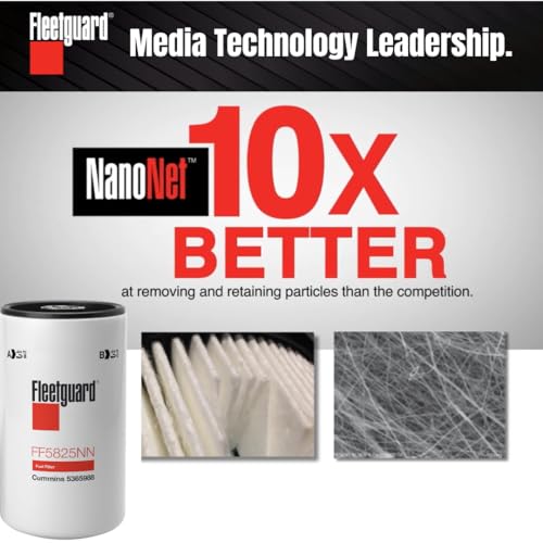 FF5825NN Fleetguard Fuel Filter - Genuine OEM filter for Cummins ISX15 & ISX12 engines - 1 Pack
