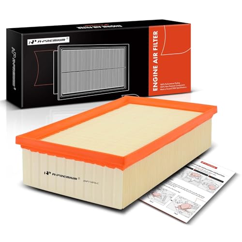 A-Premium Engine Air Filter Compatible with Audi A3, A3 Quattro, Q3, S3, TT Quattro & Volkswagen Arteon, Golf, GTI, Jetta, Tiguan, 2015-2023, Flexible Panel, Replace# 5Q0129620D