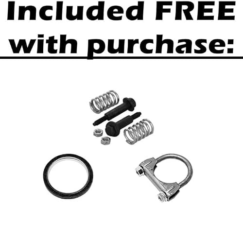 Resonator Pipe, Muffler Exhaust System Kit fits 2005-2008 Toyota Corolla 1.8L | Stainless Steel | Northeastern Exhaust | Free Gasket, Clamp and Spring Bolt kit