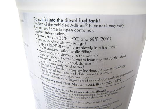 AdBlue Diesel Exhaust Fluid DEF SCR LR072258, Original Equipment, Half-Gallon / 64oz Bottle, Compatible with Land Rover Discovery 5, Range Rover Sport, Velar, And Evoque, Diesel Vehicles Only