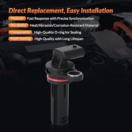 Mirthcos 5149167AF Crankshaft Position Sensor Compatible with Jeep Grand Cherokee 2011-2015, Wrangler & Dodge Challenger Charger 2011-2023, Grand Caravan & Chrysler 200 300 & Ram ProMaster 3.6L