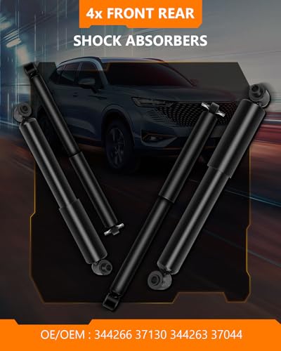 Front Rear Shocks Struts for Chevy 4WD 344266 344263, OCPTY Shock Absorbers Fit 1988-1999 for Chevy K1500/for GMC K1500 1988-1996 1997 1998 99 2000 for Chevy K2500/for GMC K2500 Amortiguadores 4pcs