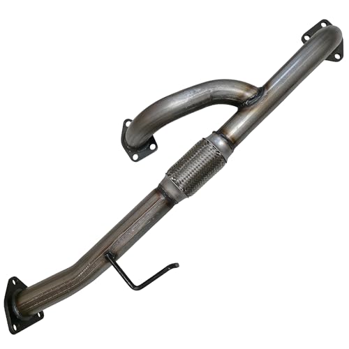 Exhaust Flex Y Pipe Replacement for Honda Odyssey 3.5L V6 EX, EX-L, LX, Touring (2005-2010) Stainless Steel Direct Fit Repair Kit with Gaskets Hardware - EXCLUSIVE EXHAUST