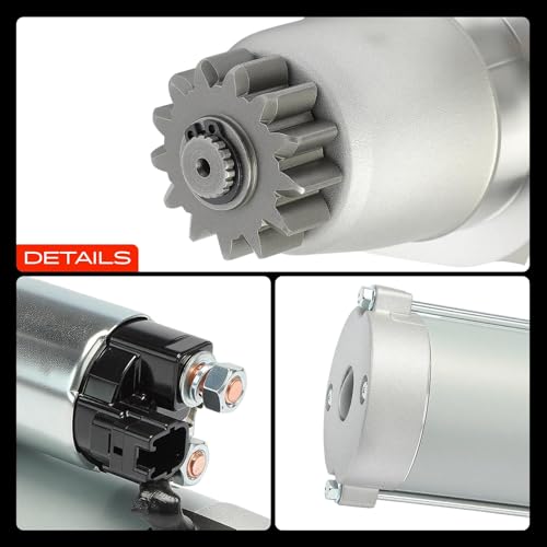 A-Premium Starter Motor Compatible with Toyota, Lexus, Scion & Pontiac - Camry 02-17, RAV4 06-18, Corolla 09-10, Highlander 04-19, Sienna, Matrix, Avalon, Venza, RX330, RX350-12V 1.6KW 13-Teeth