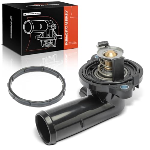 A-Premium Engine Coolant Thermostat Housing Assembly with Seal Compatible with Jeep Grand Cherokee 2011-2020, Wrangler 2012-2017, Wrangler JK 2018 & Dodge Durango 2011-2015, 3.6L, Replaces# 5184651AH