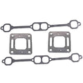 BH-Motor New Exhaust Manifold Gasket kit for Mercruiser 5.0 mpi 5.7 350 Mag Riser Block V8 Replace # 39880