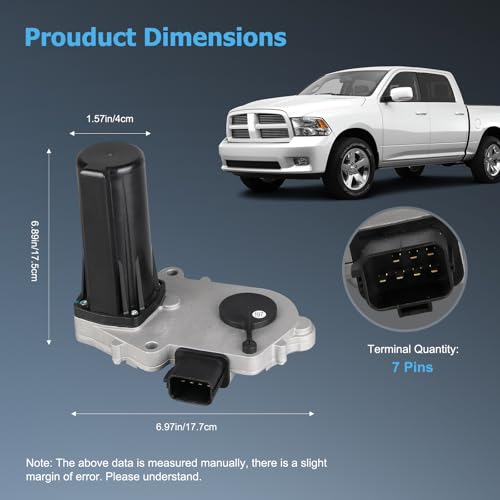 OTO-K Transfer Case Shift Motor Actuator 4WD Compatible with Dodge Ram 1500 2500 3500 Pickup Durango Dakota Chrysler Aspen Mitsubishi Raider,Transfer Case Motor Replace#600-935 600935‎ 420-160
