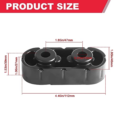 Exhaust Muffler Hanger Insulator (2pcs) 15092802 Fits for Chevy Express Suburban Silverado 1500 2500 3500 HD,for Yukon Savana Sierra 1500 2500 3500 HD,Muffler Tailpipe Hanger with Built-in Iron Frame