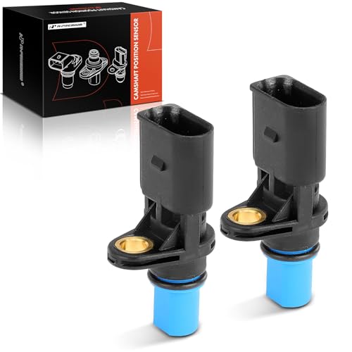 A-Premium 2-PC Engine Camshaft Position Sensor Compatible with Volkswagen Jetta, Jetta City, Passat, Golf, Golf City, Eos, GTI & Audi A4, A4 Quattro, A6, A3, S4, Allroad Quattro, TT Quattro