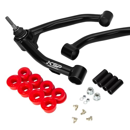 KSP Upper Control Arm Fit for Sierra Silverado1500, Tubular Fit 2-4" lift for 2007-2018 Silverado Sierra 6-Lug 2WD/4WD OE stamped steel and aluminum arms, Stage 2.0