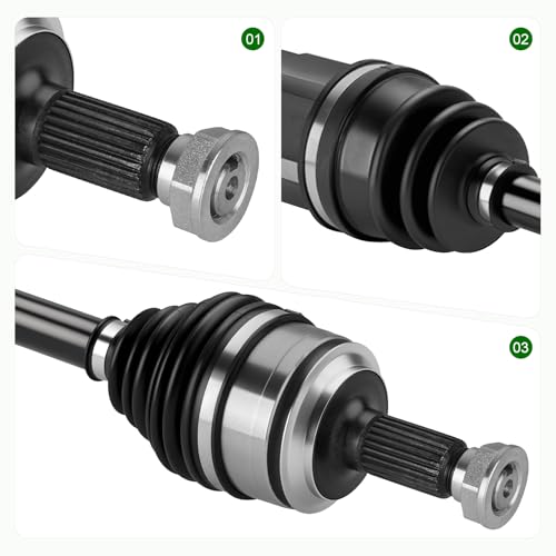 Pair (2) Front CV Axle Shaft Assembly (Automatic CVT Transmission Only) Fit for Honda Civic (ONLY for FWD) 2.0L L4 2016 2017 2018 2019 2020 2021, Left Driver and Right Passenger Side