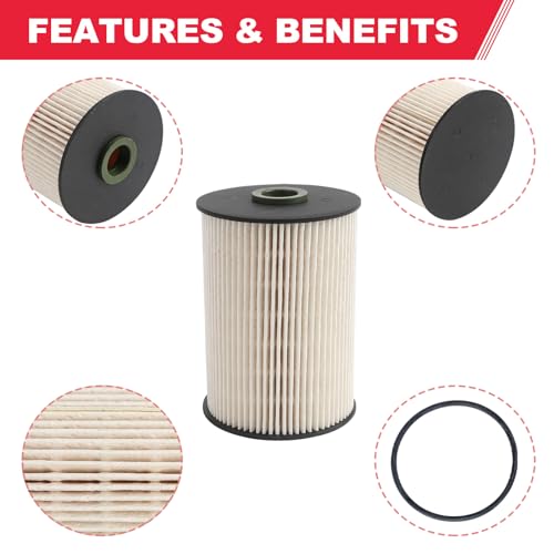 VW TDi Fuel Filter PU 936/1 X Fits for 2010-2014 Golf 2005-2014 Jetta Diesel Engine Volkswagen TDi Fuel Filter Replaces# 1K0127434B 1K0127177B