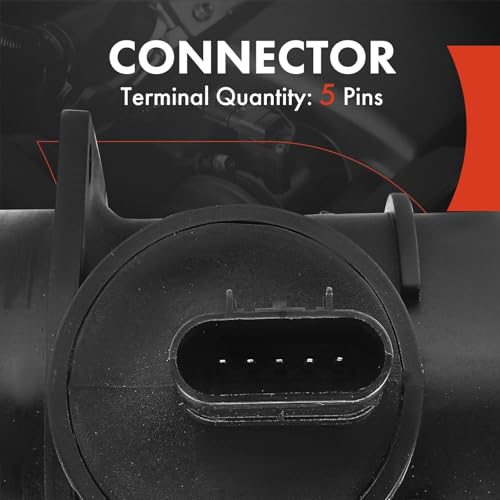 A-Premium Mass Air Flow Sensor [5 Pins] Compatible with Chevy & GMC & Pontiac & Buick & Cadillac & Saturn, fits for Impala, Malibu, Equinox, Acadia, G6, Grand Prix, LaCrosse, Terraza & More #15911983