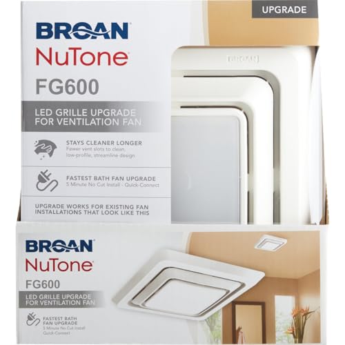 Broan-NuTone FG600 Grille Upgrade, White