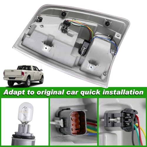 Lochnchn LED Tail Light Assembly Compatible with 2013-2018 Dodge Ram 1500,2014-2018 Ram 2500 3500 Right Passenger Side Led Taillights Rear Outer Tail Lamp Replace CH2801203 68093078AB