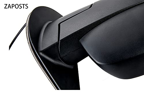 ZAPOSTS Rearview mirror Replacement Fit for 2007-2013 for Chevy Silverado 1500 2500 HD 3500 HD for GMC Sierra 1500 2500 for GMC Yukon/Yukon XL 1500 Power Heated Manual Fold Right Side View Mirror