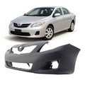 FitParts Compatible With Front Bumper Cover 2009-2010 Toyota Corolla Base CE LE XLE Sedan 09-10. New, Primed and Ready for Paint. With Fog Light Holes. TO1000343 5211902990