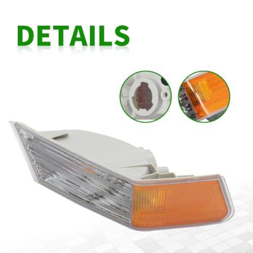 Yunnergo 1 Pair Front Turn Signal Lights Lamps Compatible with Patriot 2007-2017, 68004180AC, CH2527102, 68004181AC, CH2526102