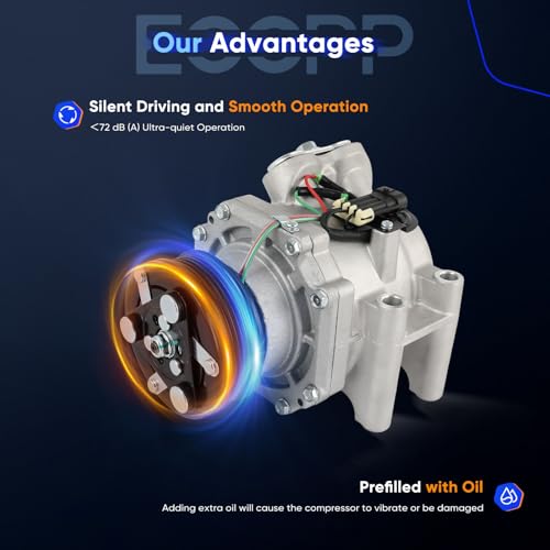 ECCPP AC Compressor for Chevrolet Trailblazer for GMC Envoy for Saab 9-7x for Oldsmobile Bravada 4.2L 2002-2009 AC Compressor for Car Strong Cooling