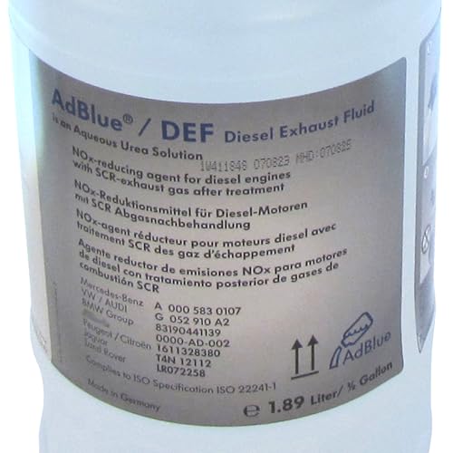 Atlantic British Ltd. AdBlue Diesel Exhaust Fluid 83190441139, Compatible with BMW Models, Original Equipment DEF SCR, Half-Gallon / 64oz Bottle, Diesel Vehicles Only