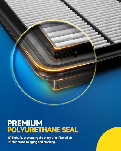 PHILTOP Engine Air Filter, Compatible with CA12051 Honda Civic 2016-2026, HR-V 2023-2025, L4 2.0L, Improve Engine Performance, Rigid Panel