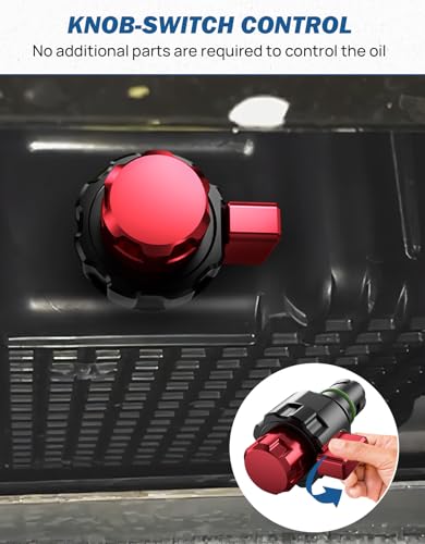 JOYTUTUS Oil Drain Plug Compatible with 2015-2024 F150 2.7L 5.0L Raptor Mustang, 2021-2024 Bronco V6 Oil Drain Valve, Replace BC3Z-6730-A, FT4Z-6730-A, KX6Z-6730-B (Only Fit Plastic Oil Plug Model)