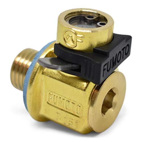 Fumoto F-133: STANDARD VALVE WITH 12MM-1.25 THREADS WITH LEVER CLIP