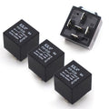 cerfioo Pack-4 Car 5 Pin Socket Relay, 12V 40A Waterproof Conversion Start DC Wiring Harness Modification Flame Retardant and Stable Relays, Universal Boat Motor Replacement (Black), CERJDQ374BL-4PC